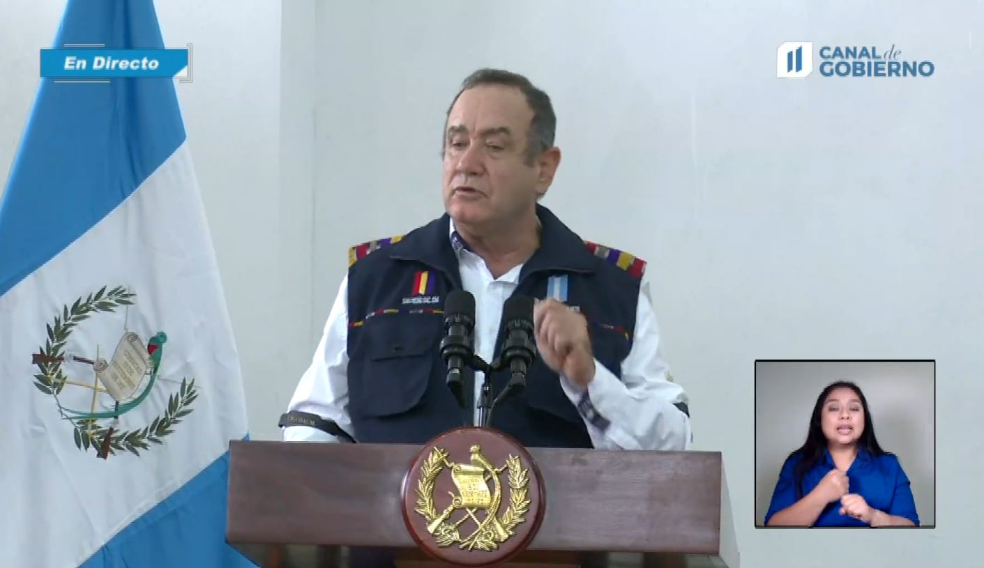 Alejandro Giammattei anunció este jueves 14 de enero que el uso de mascarilla en el país ya no será obligatorio a partir del 15 de julio. (Foto Prensa Libre: Captura de video Gobierno de Guatemala)