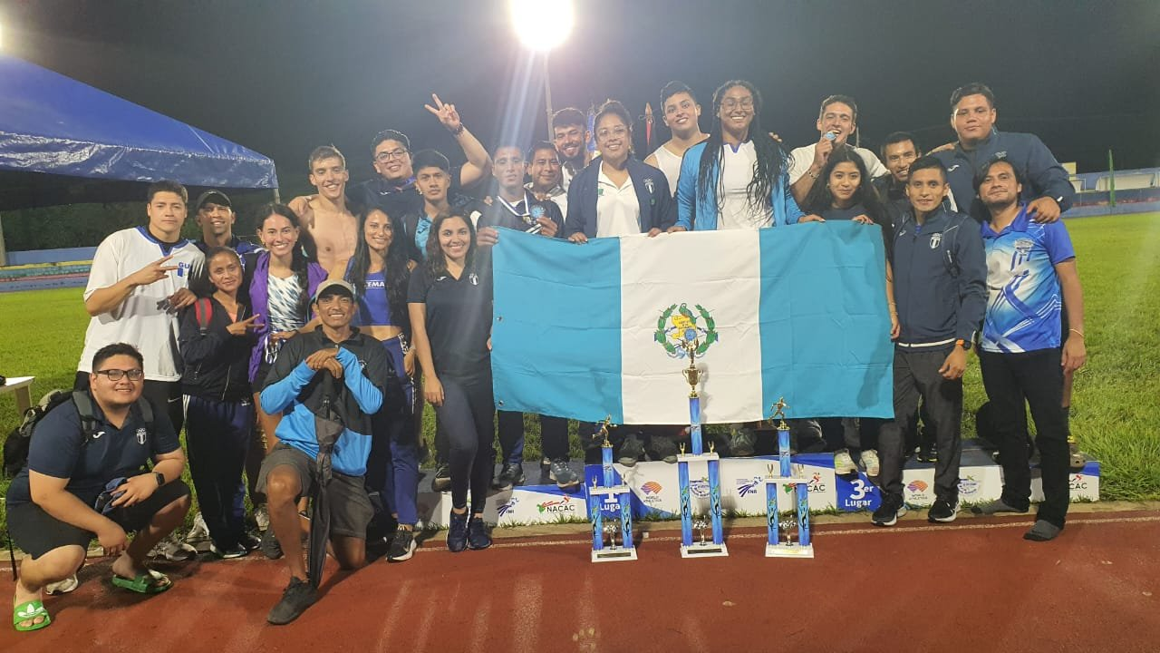 Guatemala dominó el evento centroamericano. Foto Prensa Libre (Federación de Atletismo de Guatemala)