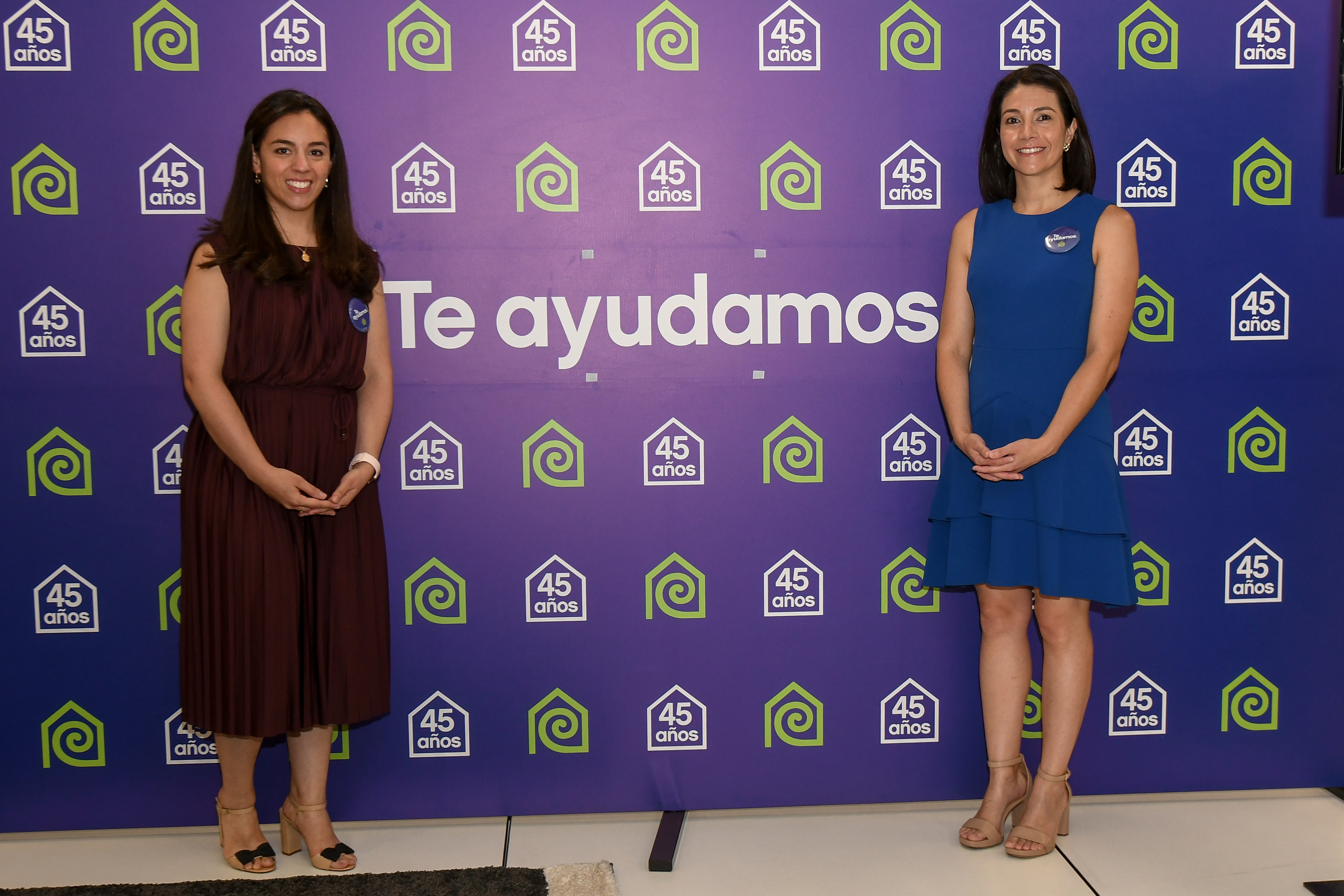 Andrea Izas, gerente de proyectos; y Maribel Cruz, gerente de mercadeo de Grupo Cemaco. Foto Prensa Libre: Sergio Muñoz