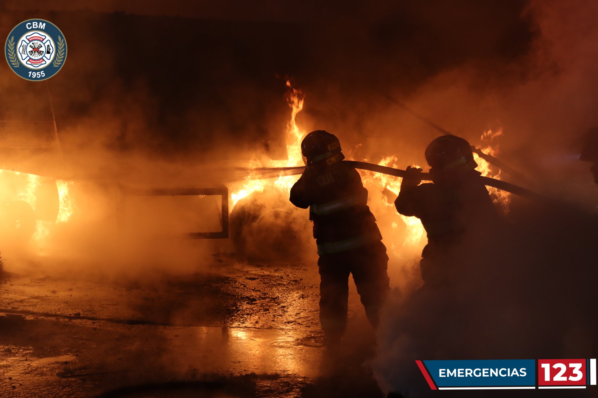 Incendio camión Aguilar Batres