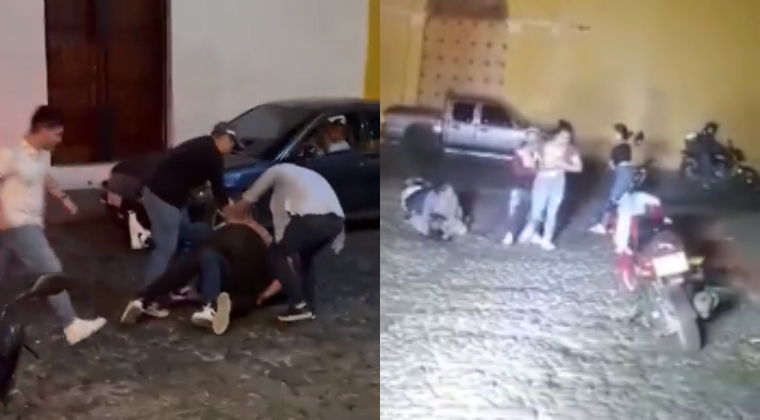 Peleas callejeras en Antigua Guatemala