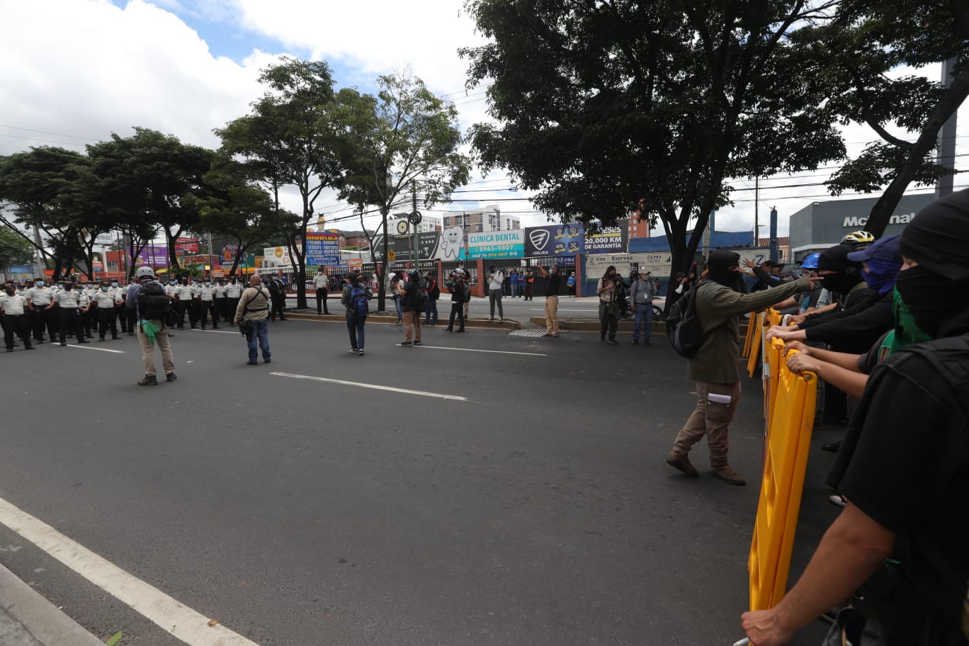 Manifestación avenida Petapa