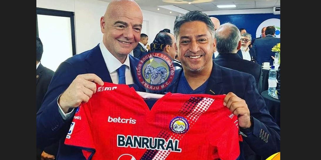 Infantino regresará a Europa con la camisola de los "chivos" y los "príncipes azules". (Foto Prensa Libre:: Xelajú MC)