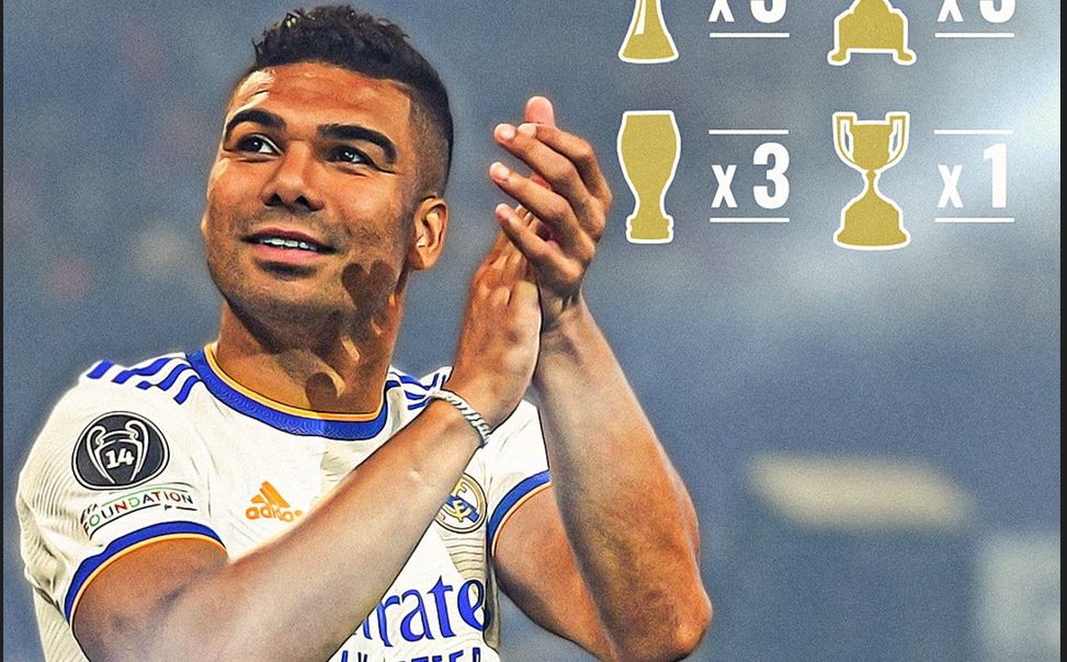 Casemiro se despidió este viernes del Real Madrid. (Foto Prensa Libre: Twitter @realmadrid)