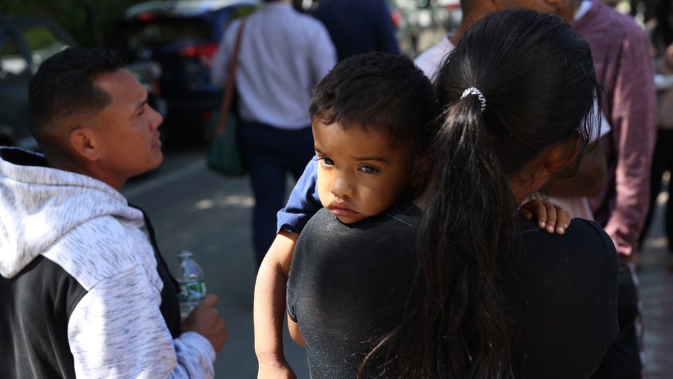 En el grupo de migrantes había niños y adolescentes.

Getty Images