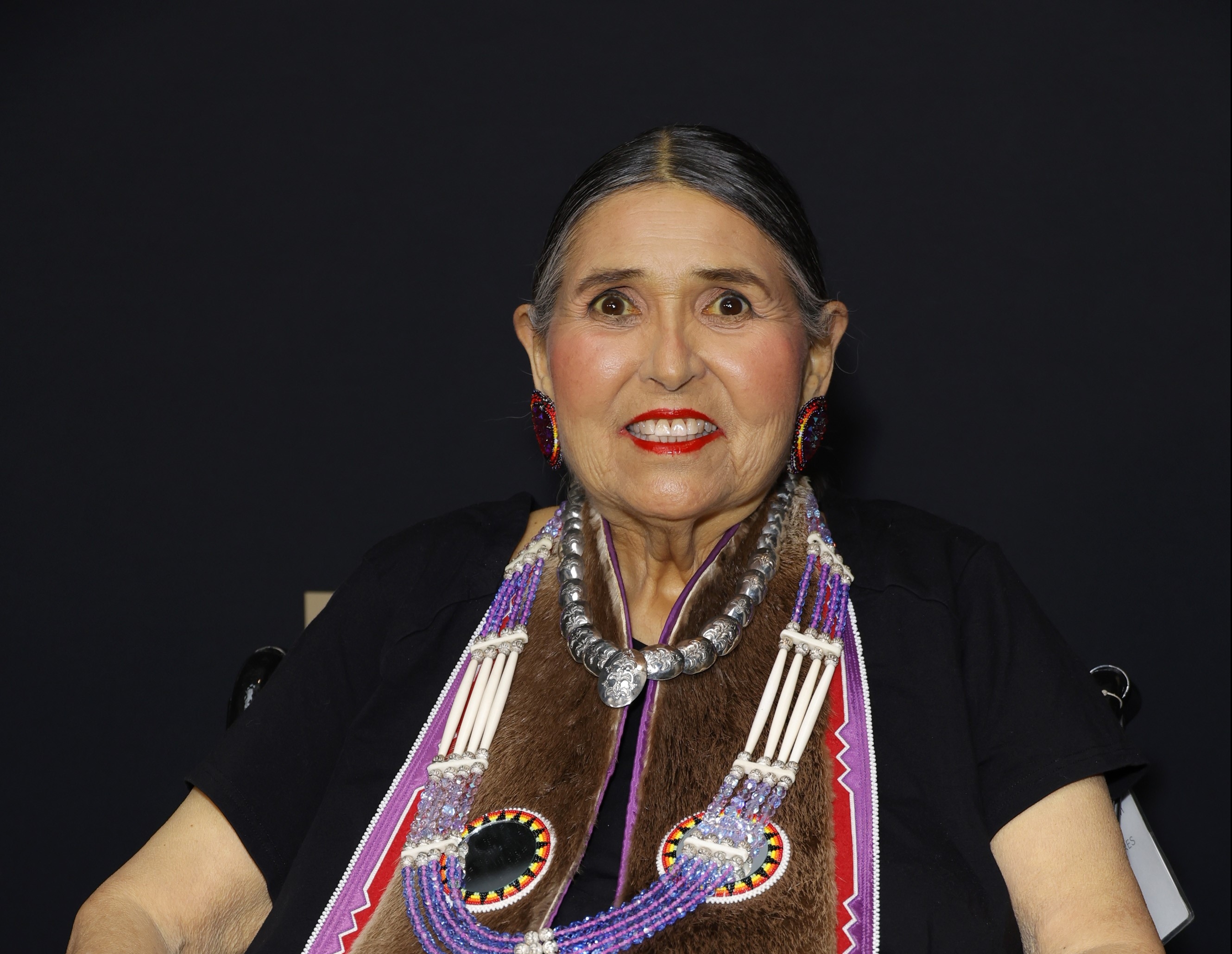 Una imagen actual de Sacheen Littlefeather.  (Foto Prensa Libre: AFP)