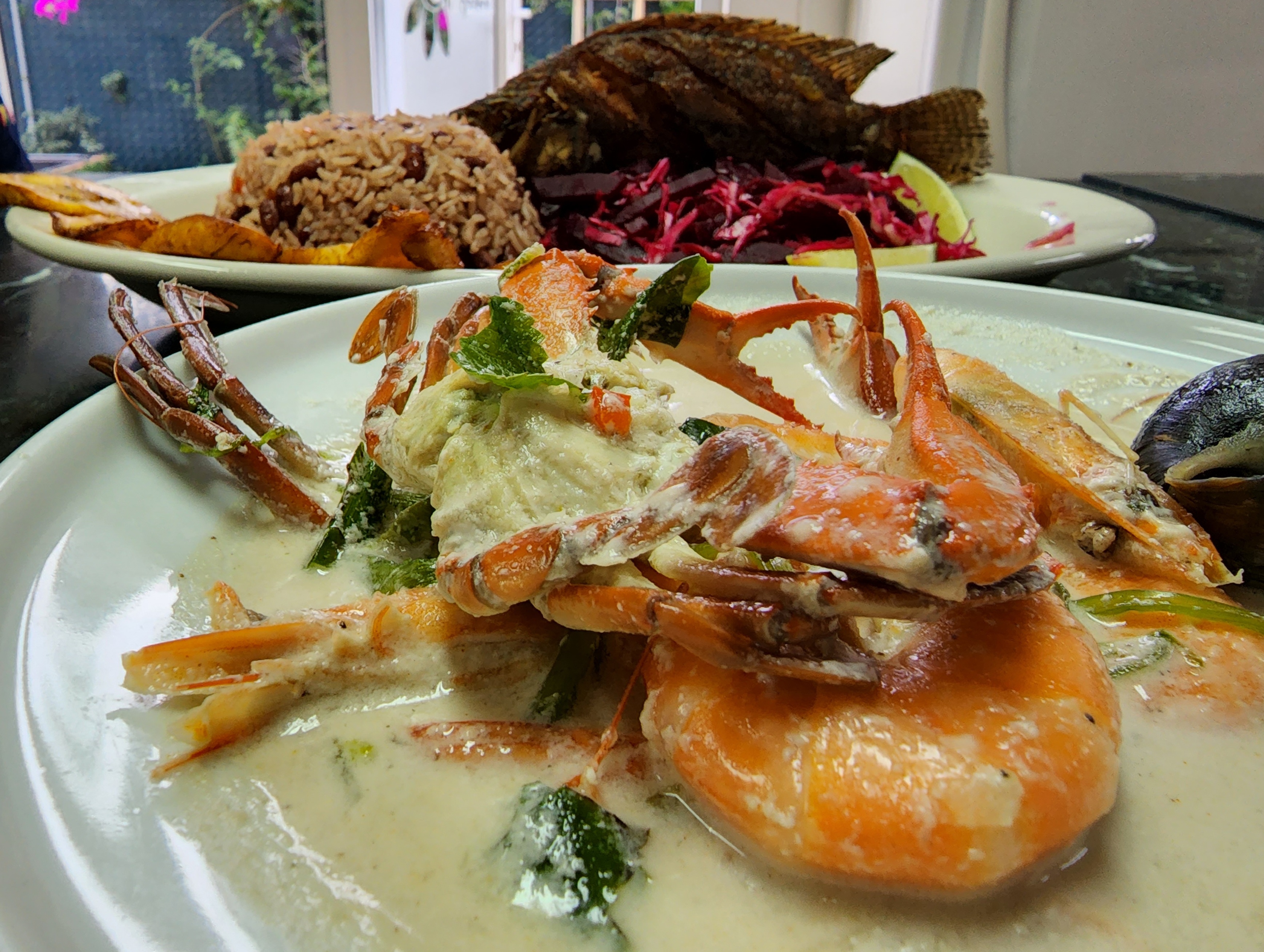 El tapado es un platillo representativo de la gastronomía garífuna, de exquisito sabor y fácil preparación, receta preparada por el chef José Osoy, el cual se acompaña de pescado frito, rice and beans y ensalada de remolacha.  (Foto Prensa Libre, cortesía de José Osoy)