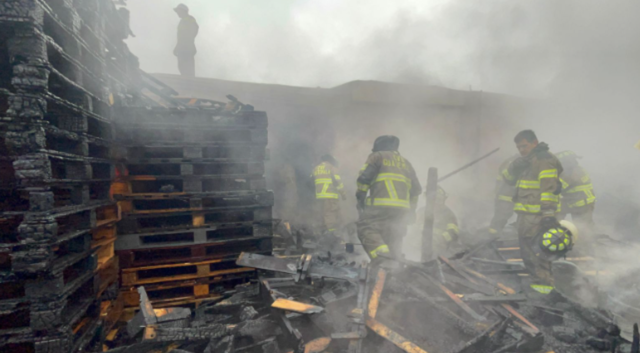 Incendio en San Miguel Petapa