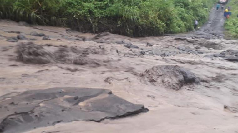 Lahares en Volcán de Fuego