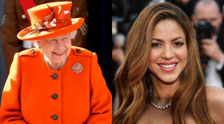 Reina Isabel II y Shakira