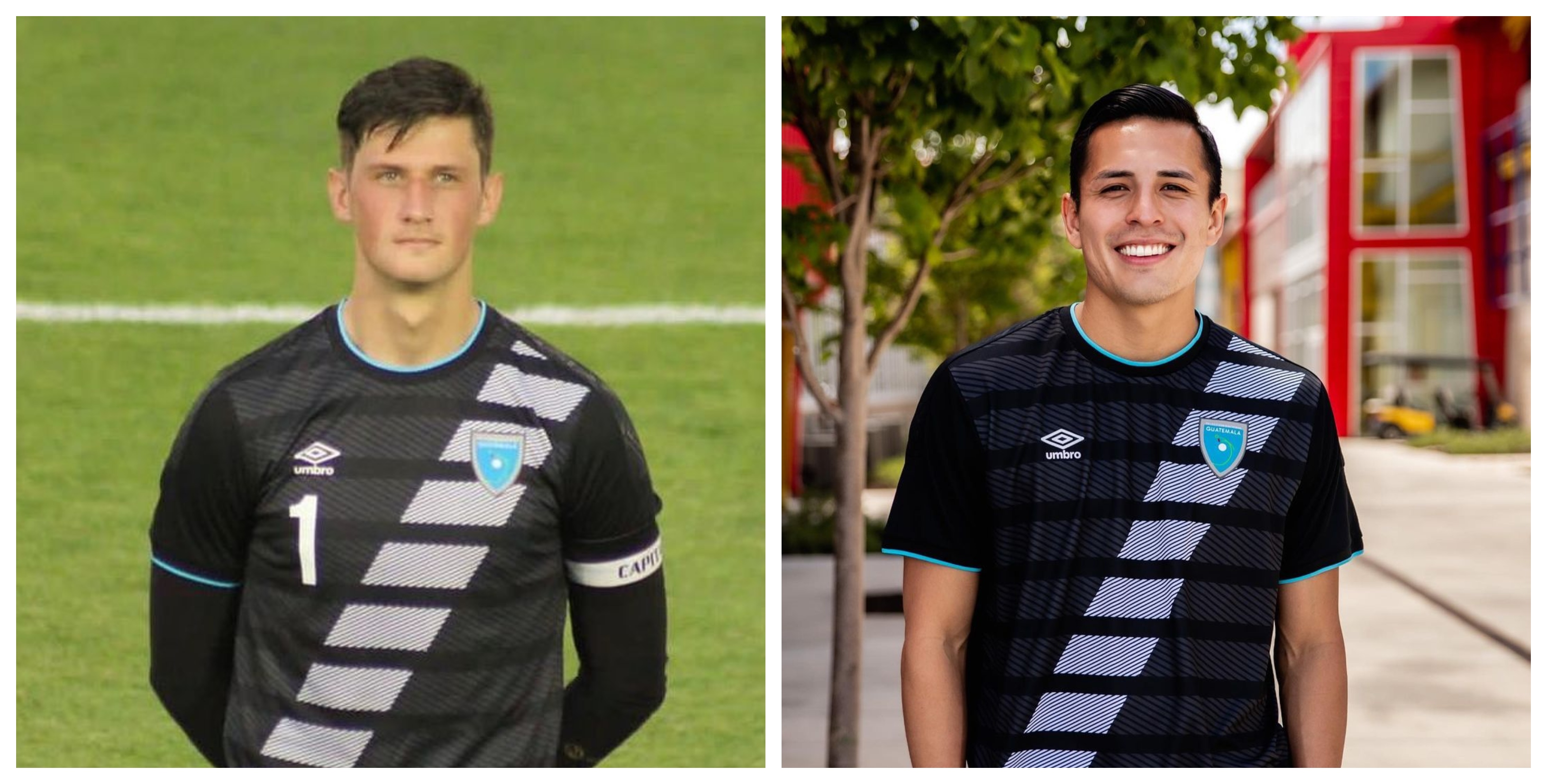 Nicholas Hagen y Rubio Rubín, jugador de la Selección de Guatemala. (Foto Prensa Libre: Instagram @nicholash1
y @rubiorubin)