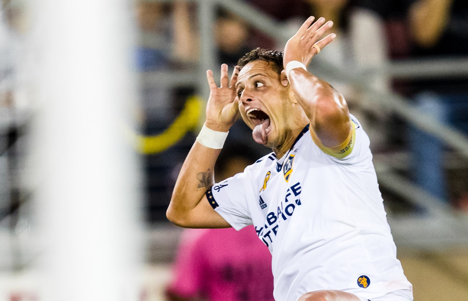 Javier el "Chicharito" Hernández sigue anotando goles con el Galaxy de la MLS. Foto Prensa Libre (LA Galaxy)