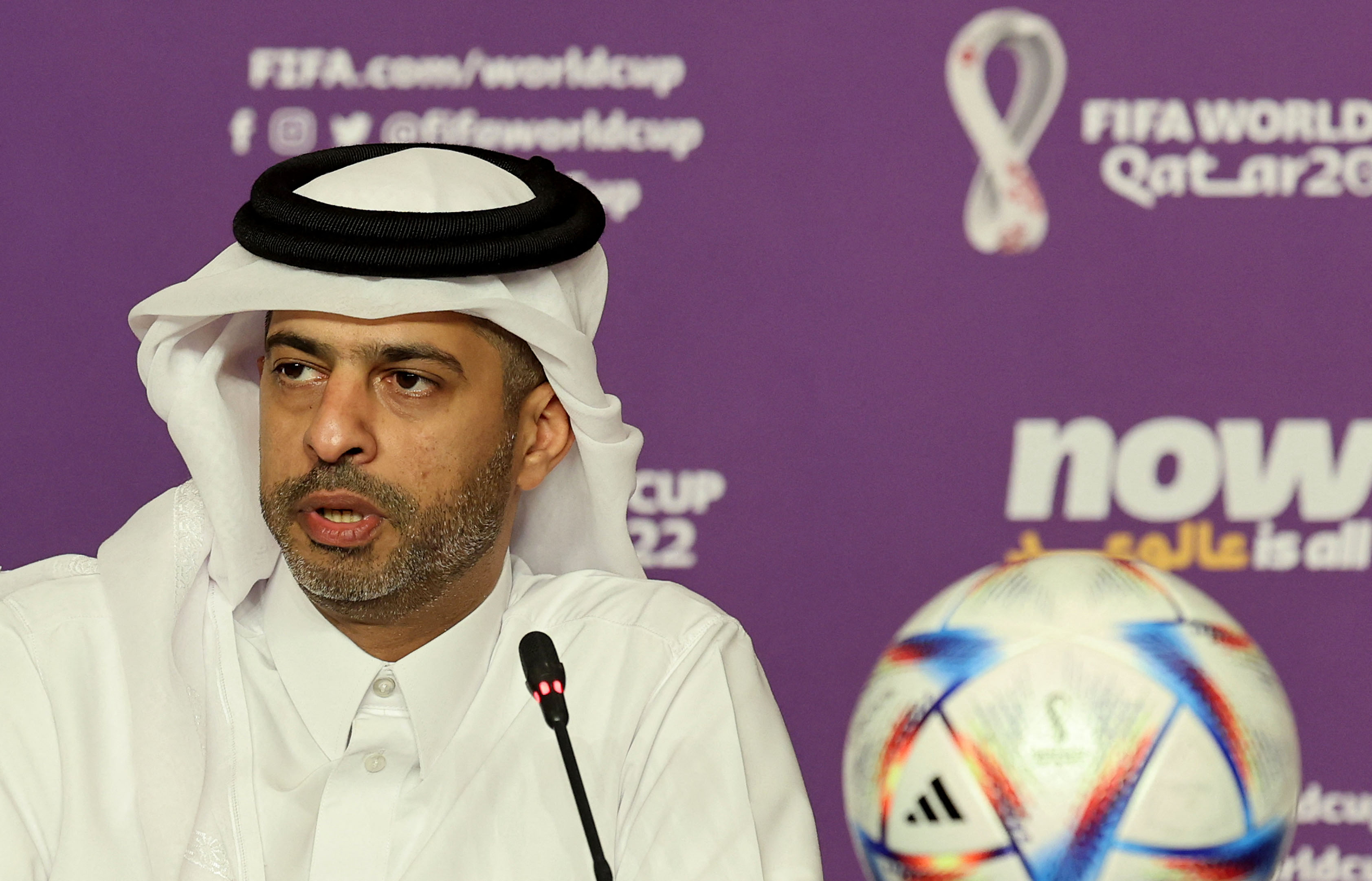 presidente del comité organizador del Mundial de Qatar, Nasser Al Khater