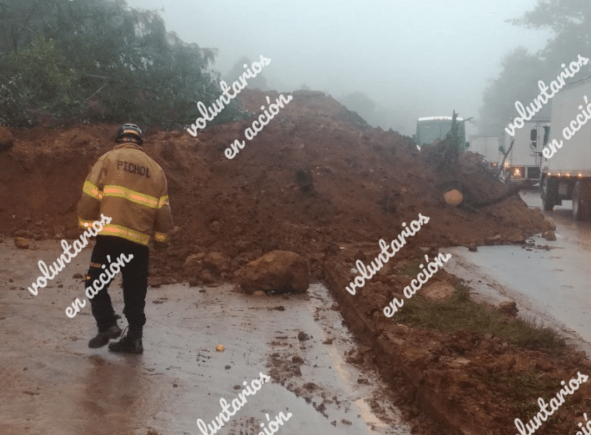 Derrumbe en la Interamericana