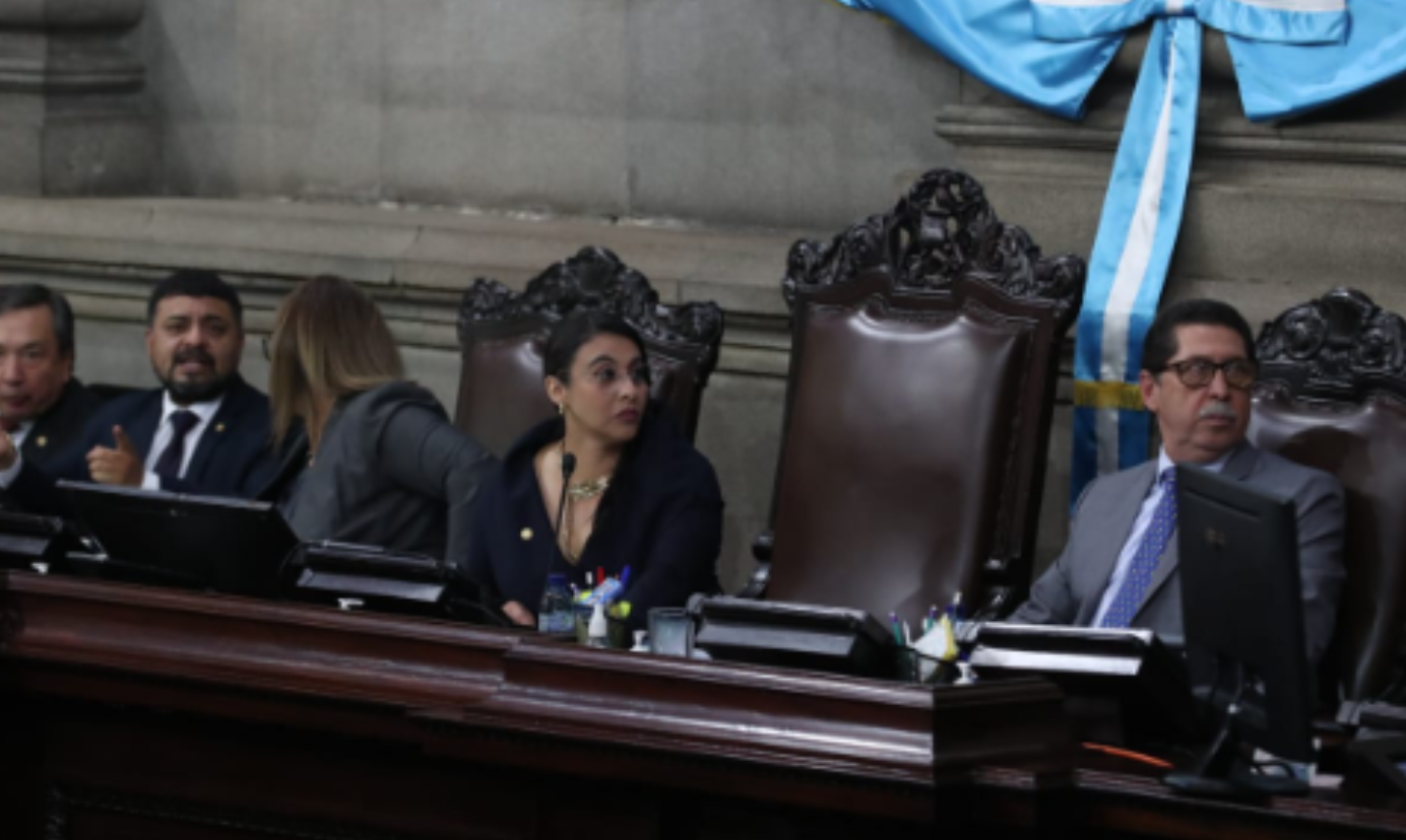 La diputada Shirley Rivera fue electa de nuevo como presidente del Congreso de la República. (Foto Prensa Libre: Roberto López)