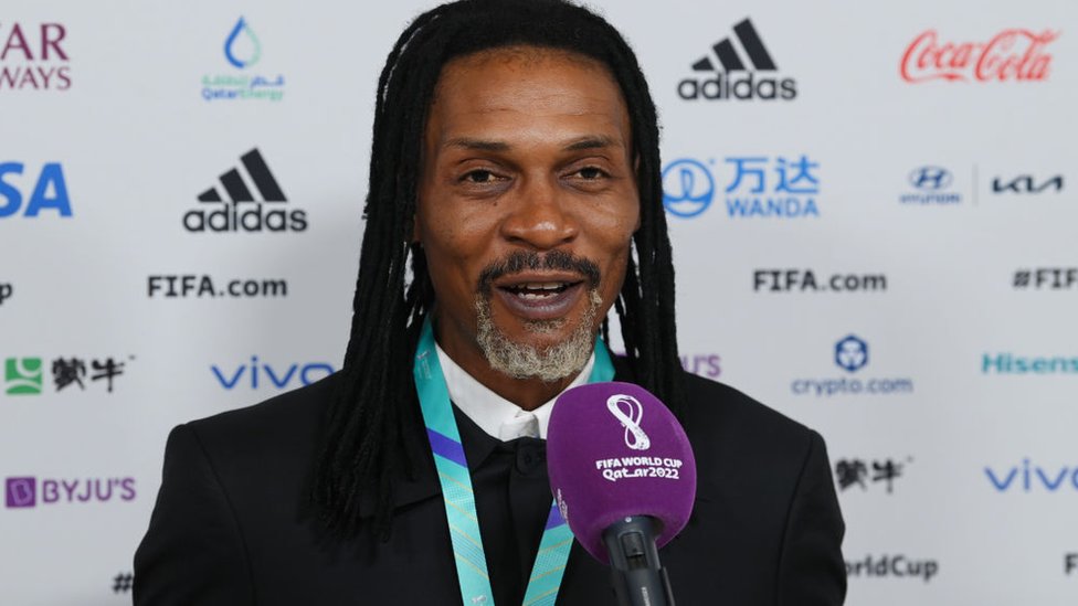 Rigobert Song es el técnico de Camerún.  Getty Images