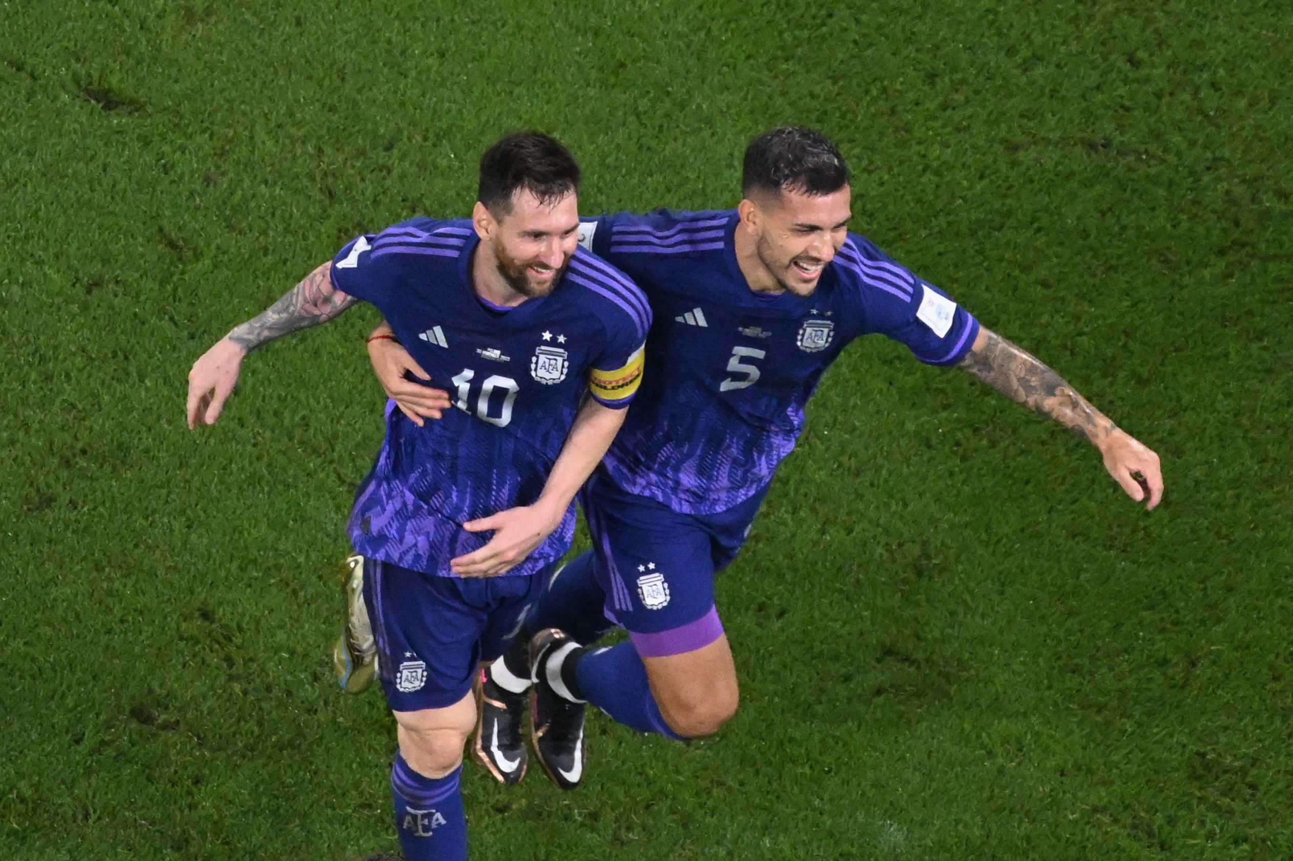 Messi durante un partido con la Selección de Argentina en el Mundial de Qatar 2022. Foto Prensa Libre (AFP)