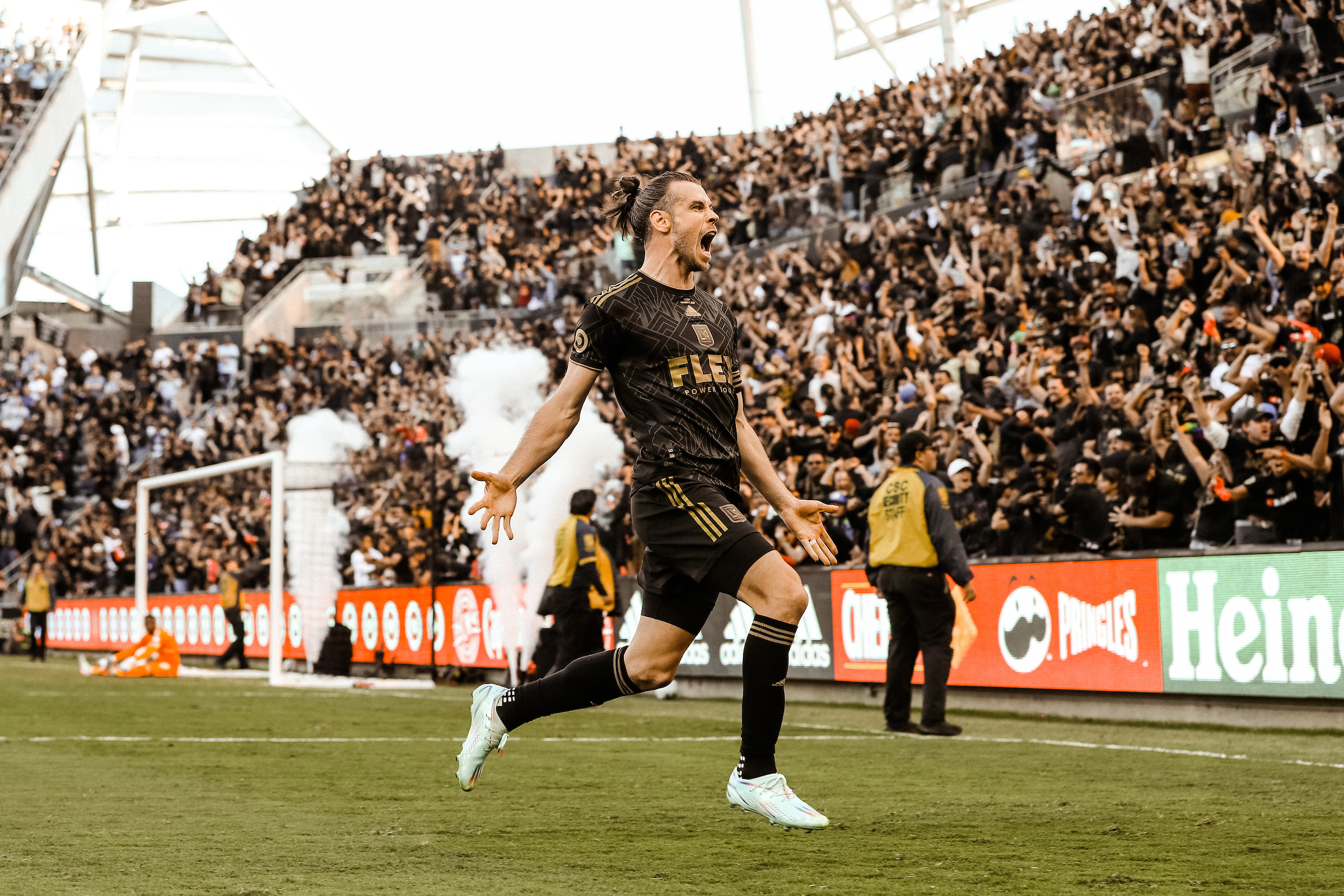 Gareth Bale fue el héroe de la tarde para el LAFC. Foto Prensa Libre (LAFC)