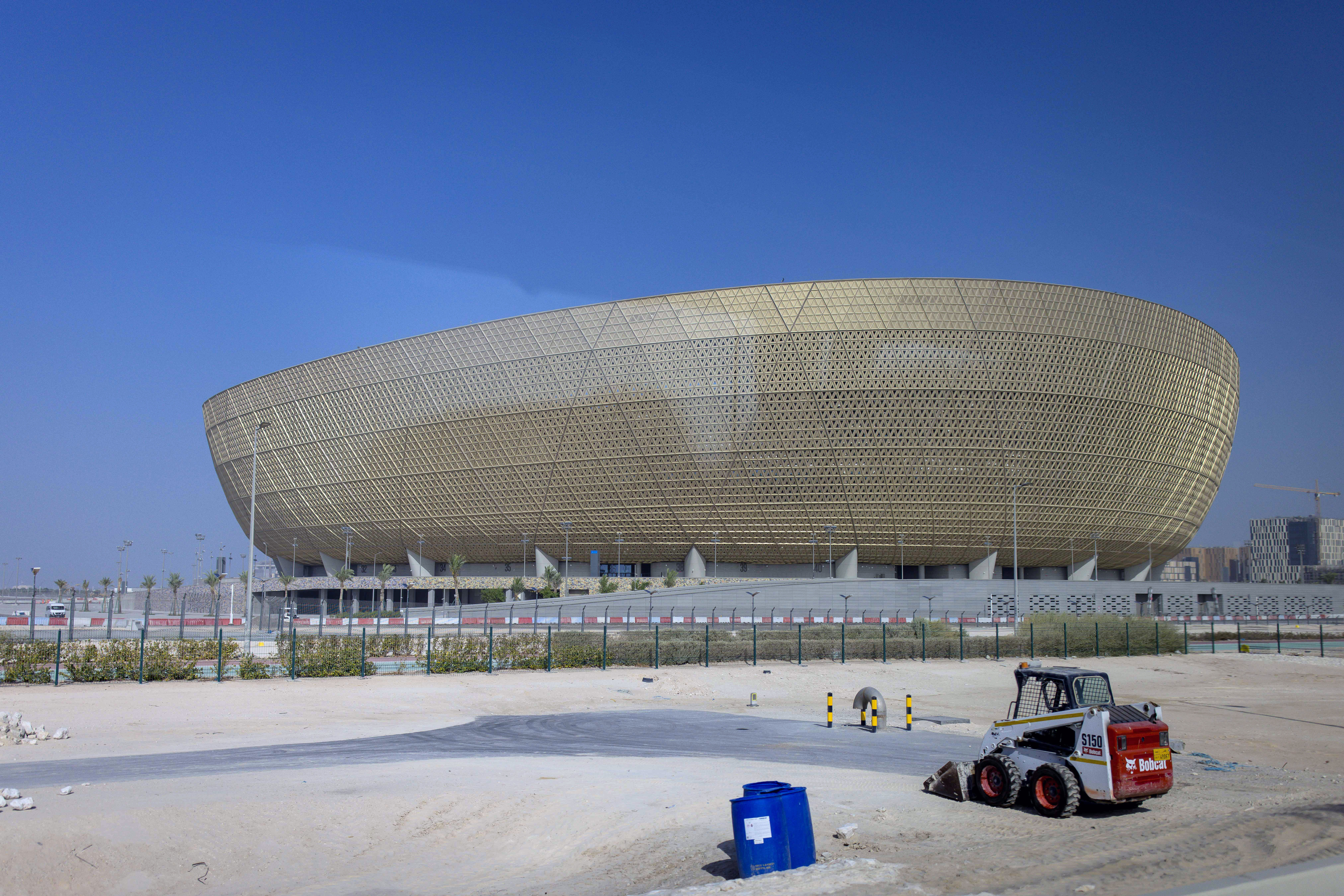 El estadio más importante con capacidad para 80.000 personas y equipado con aire acondicionado en Lusail, Catar, el 13 de junio de 2022. (Tasneem Alsultan/The New York Times)