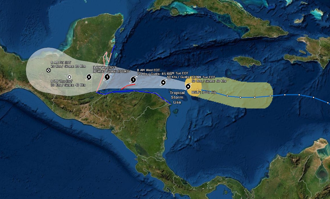 Tormenta Tropical Lisa