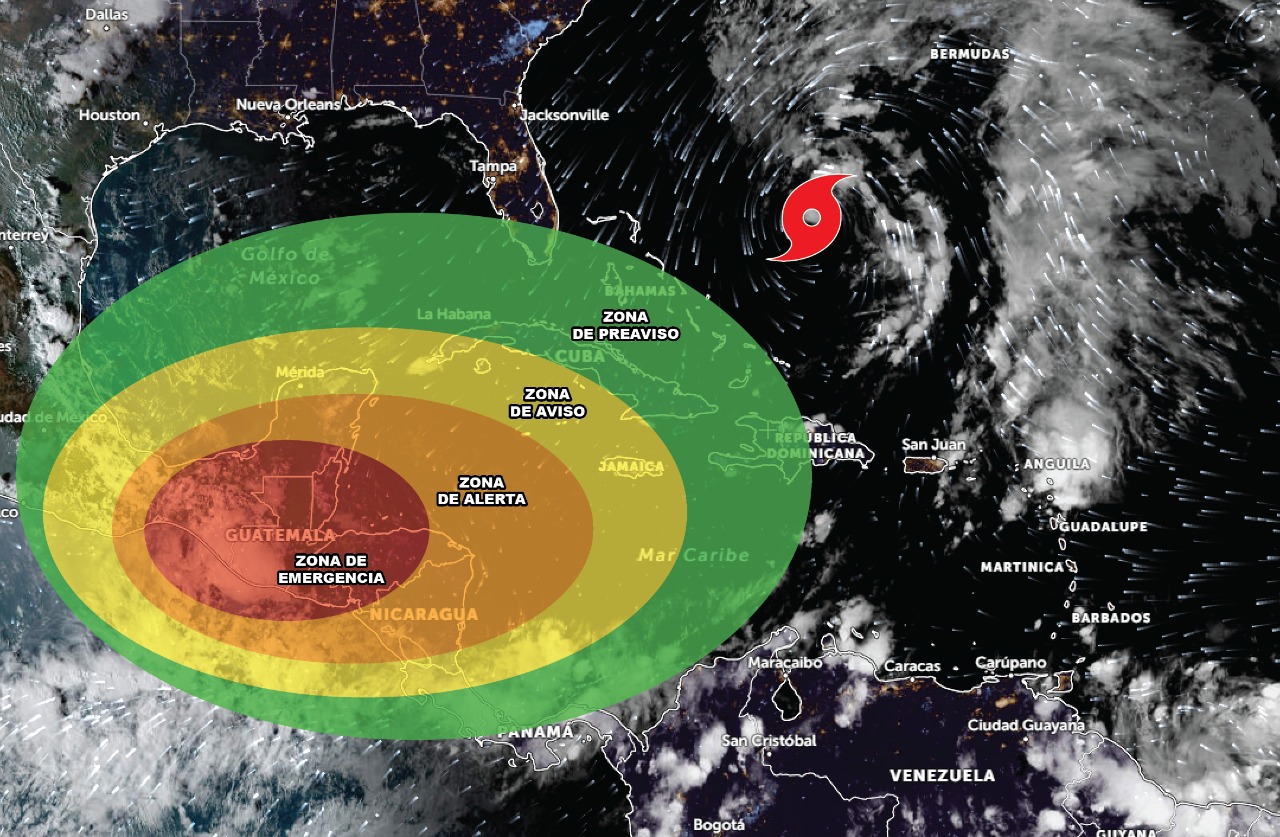 Tormenta Nicole, zona de preaviso