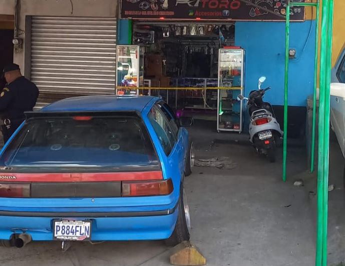 Lugar en donde ocurrió el incidente armado de este sábado 19 de noviembre de 2022 en la zona 4 de Chimaltenango. (Foto Prensa Libre: Notiweb Occidente)