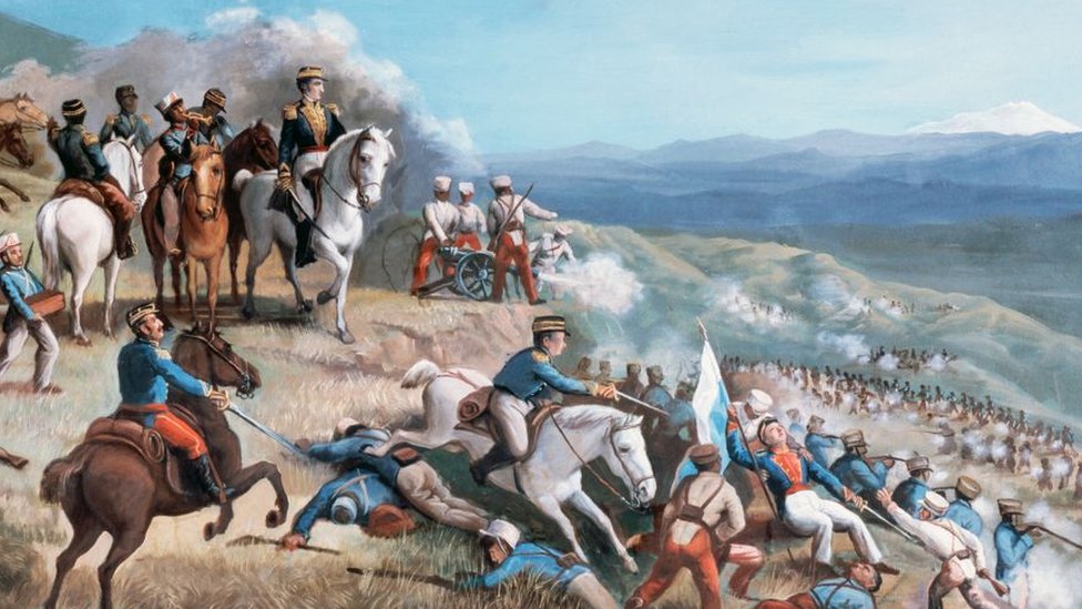 Las tropas de Bolívar y las milicias realistas del pastuso Agustín Agualongo no solo se enfrentaron en Pasto, también en territorios que después conformarían Ecuador. GETTY IMAGES
