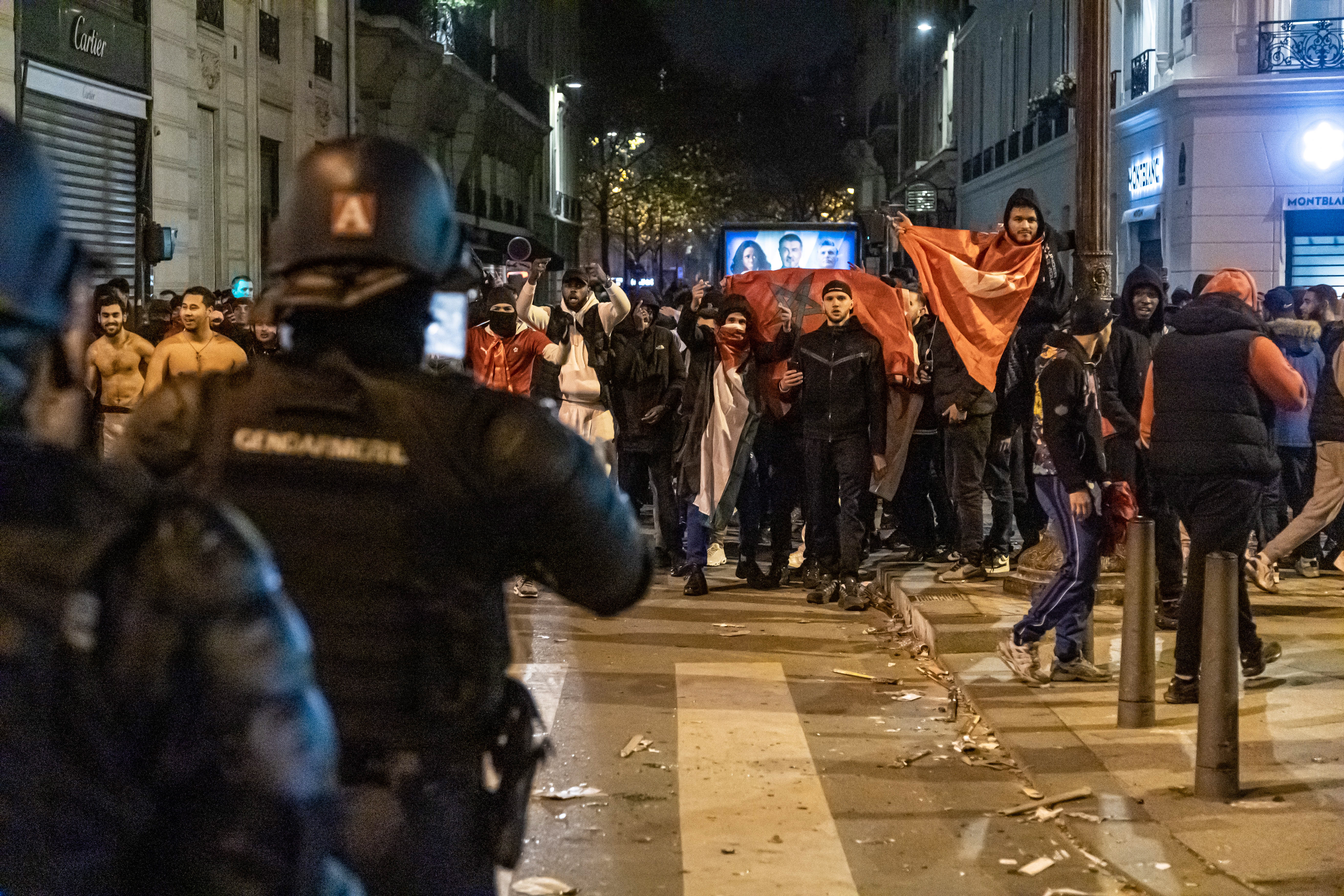 Mundial de Qatar: Detenidas 42 personas en París por incidentes tras ganar Marruecos