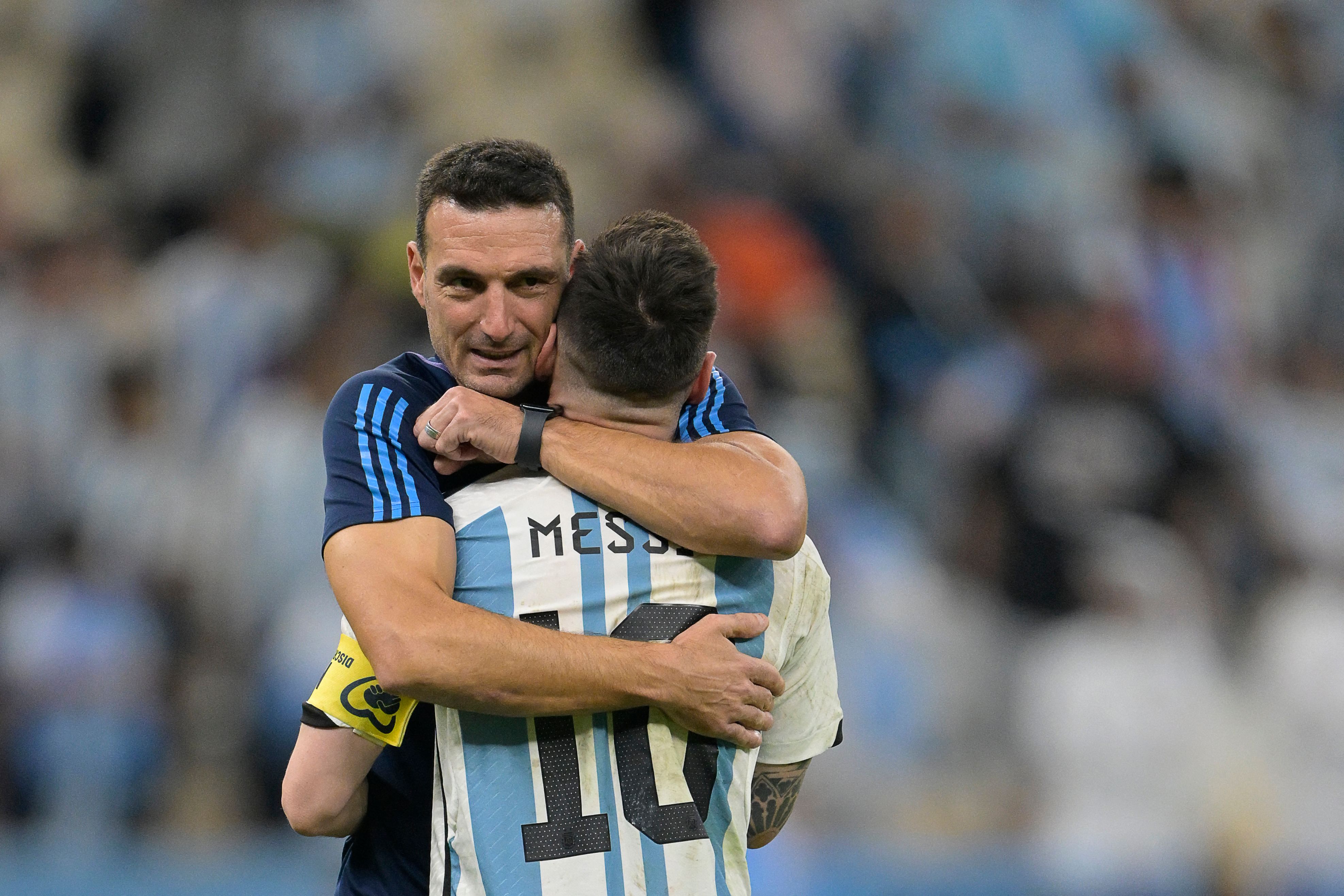 Lionel Scaloni y Lionel Messi