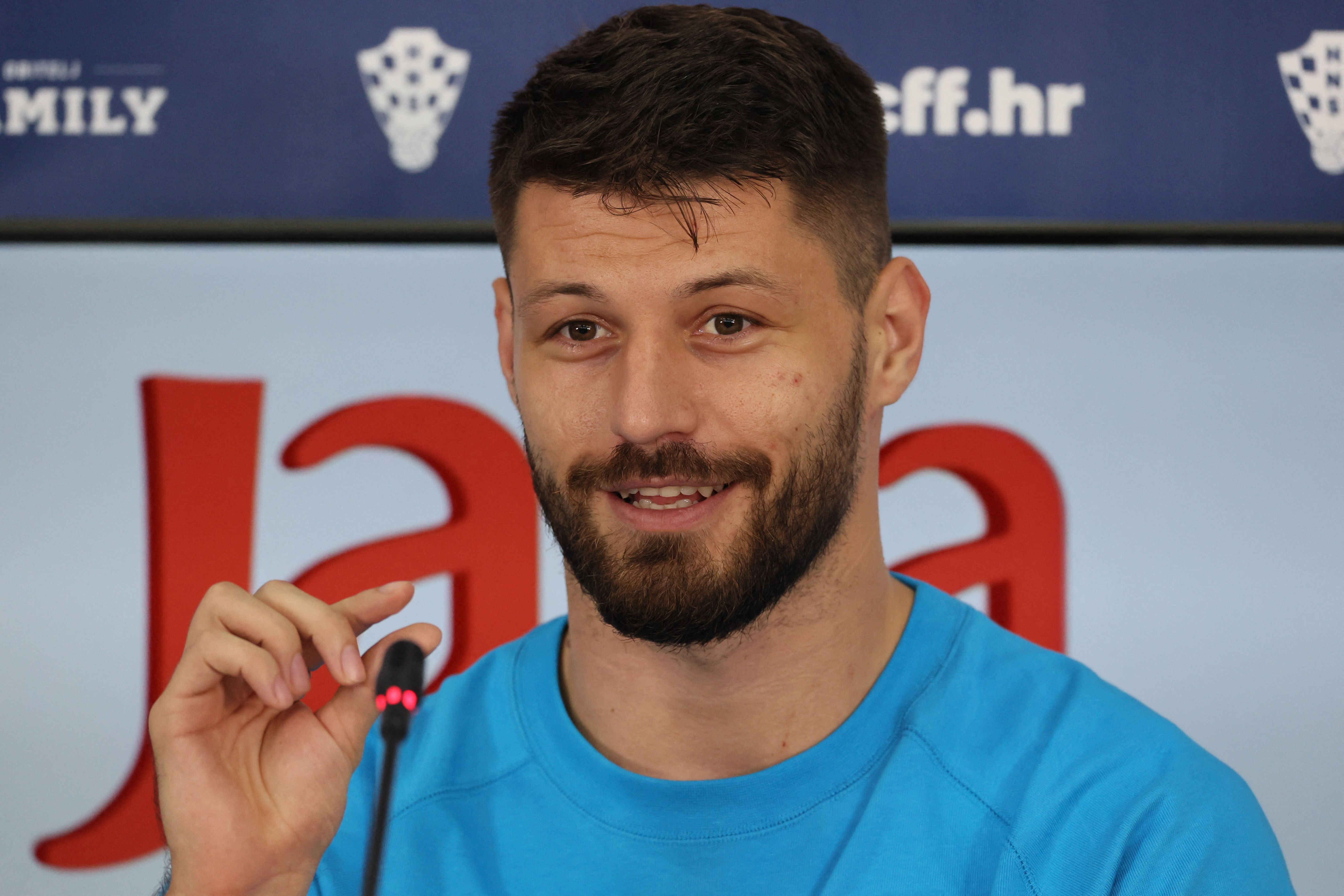 Bruno Petkovic habló en una conferencia de prensa previo a la semifinal que Croacia sostendrá ante la Argentina de Leo Messi. Foto Prensa Libre (AFP)