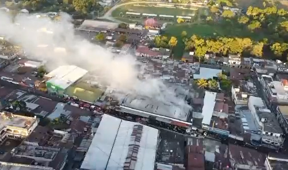 Incendio en mercado de Patulul