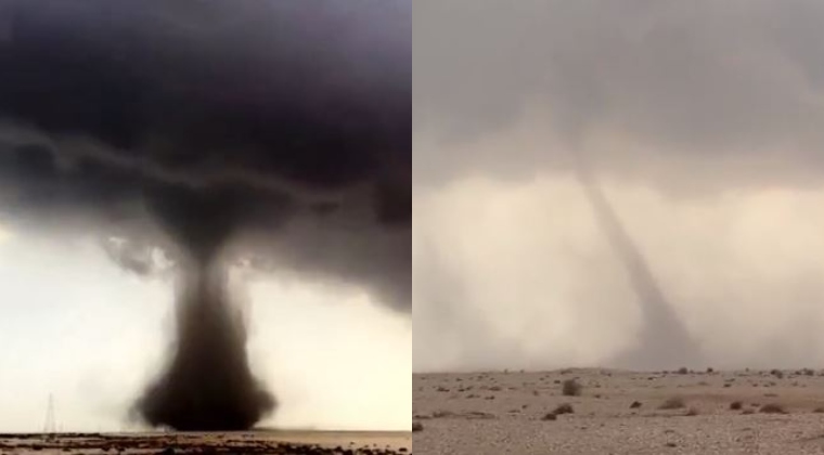 Lluvias y tornados en Qatar