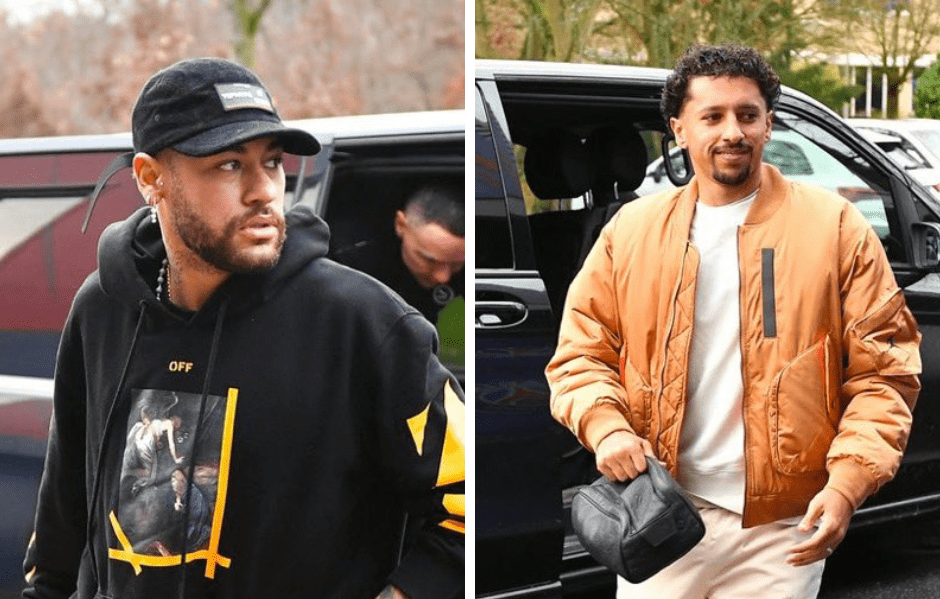 Neymar Jr y Marquinhos volvieron a los entrenamientos del PSG. Foto Prensa Libre (PSG Twitter)