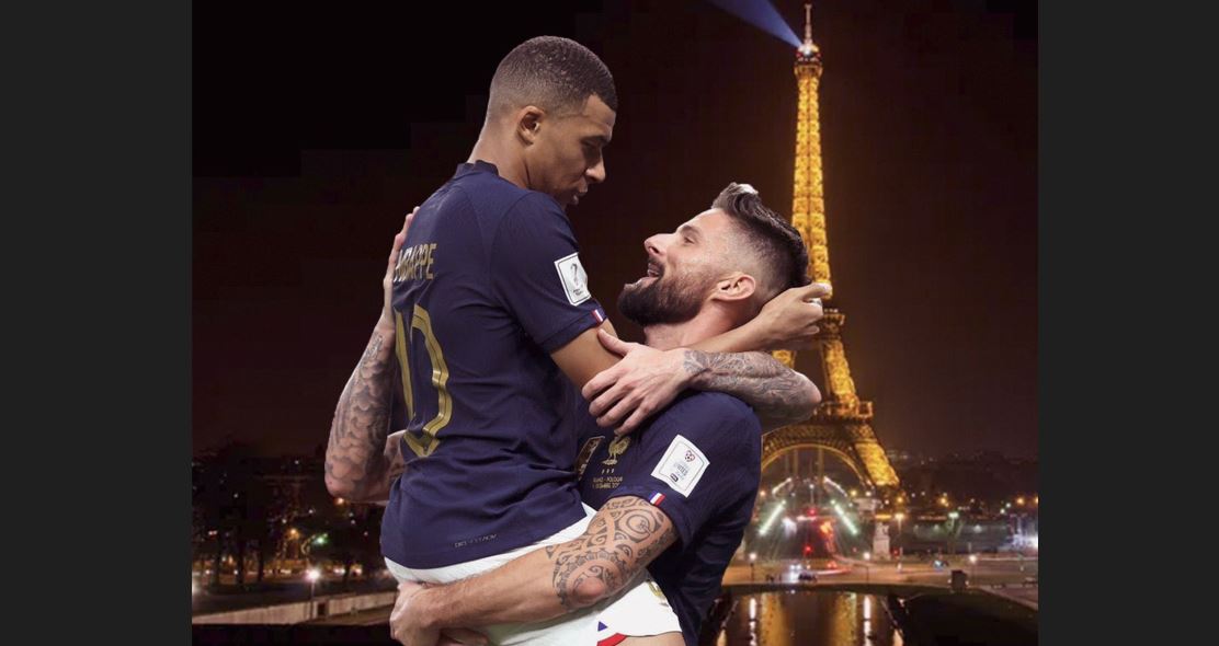 Mbappé y Giroud protagonizaron los memes de Francia. (Foto Prensa Libre: Twitter)