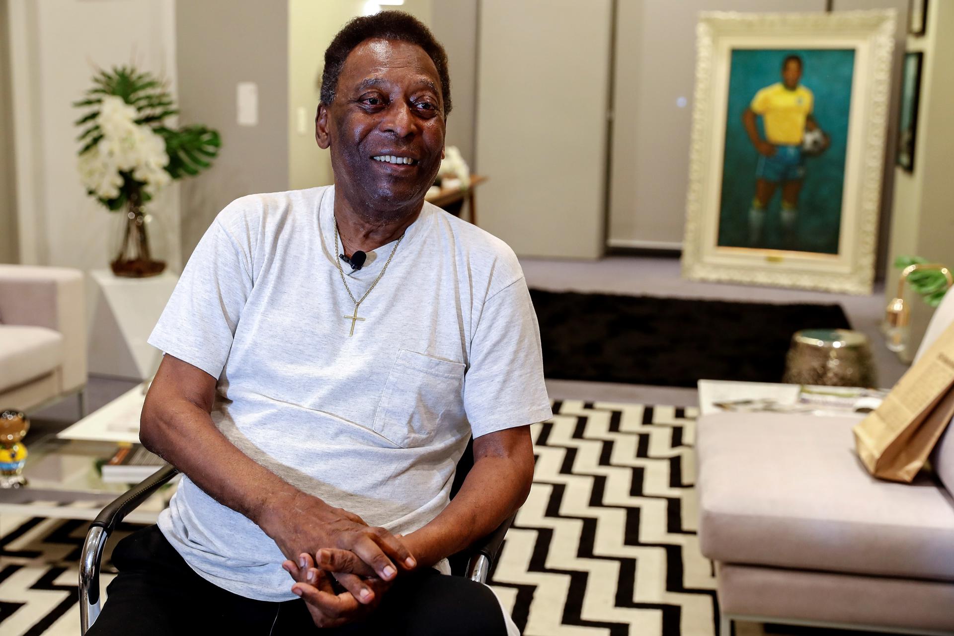 El exfutbolista brasileño Edson Arantes do Nascimento, 'Pelé', en una fotografía de archivo. (Foto Prensa Libre: EFE/Sebastiao Moreira) 