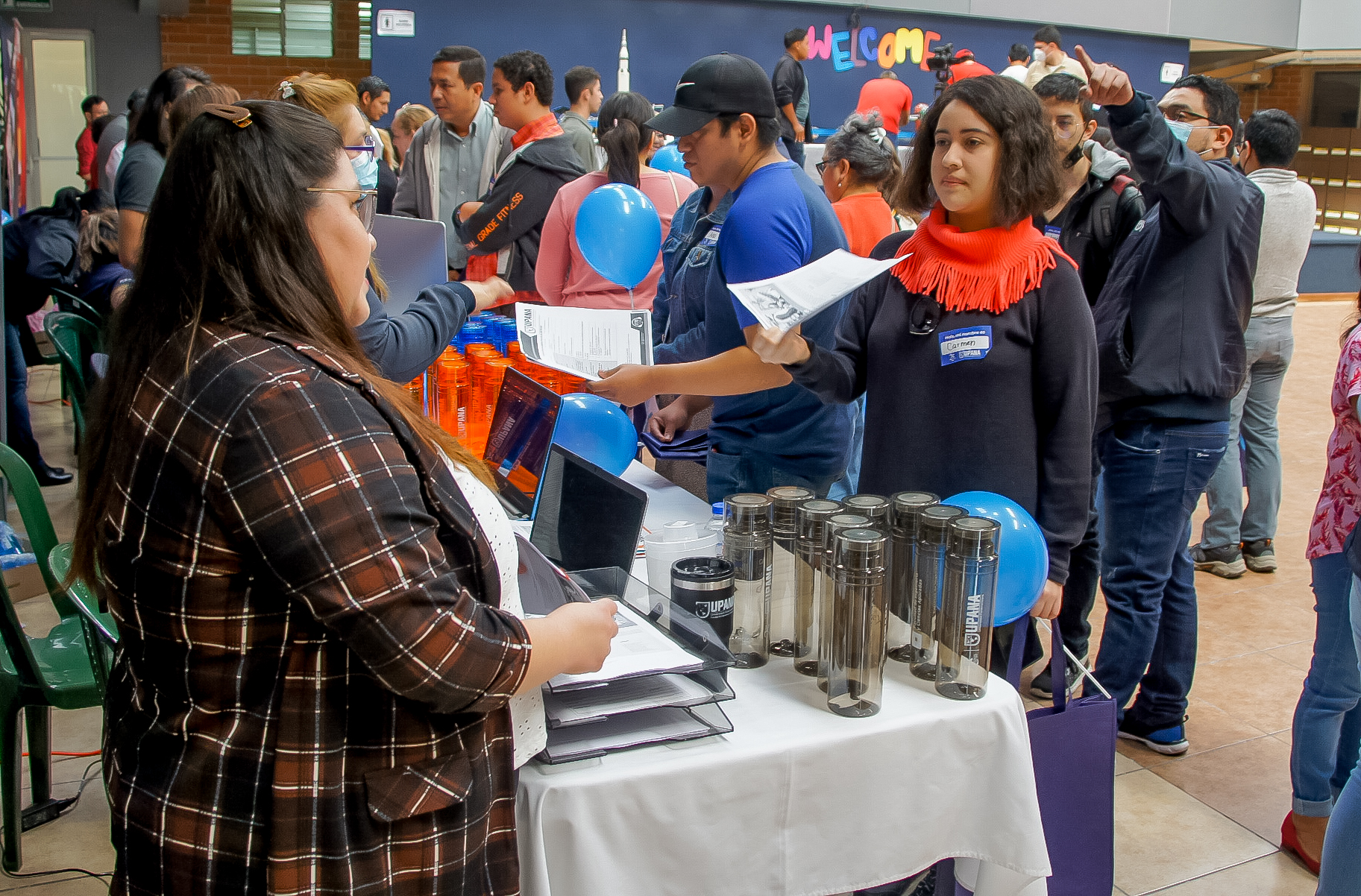 Welcome Day UPANA fue un espacio de convivencia para que los nuevos y actuales estudiantes se sintieran cómodos en este nuevo ciclo escolar. Foto Prensa Libre: Cortesía