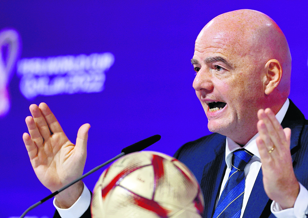 El suizo Gianni Infantino, presidente de la FIFA. (Foto Prensa Libre: EFE)