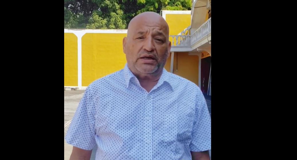 Edvin Aroldo Callén Ardón, secretario municipal del partido Movimiento Semilla, en Santa Lucía Cotzumalguapa, Escuintla, resultó herido de bala en un ataque. (Foto Prensa Libre: Enrique Paredes)