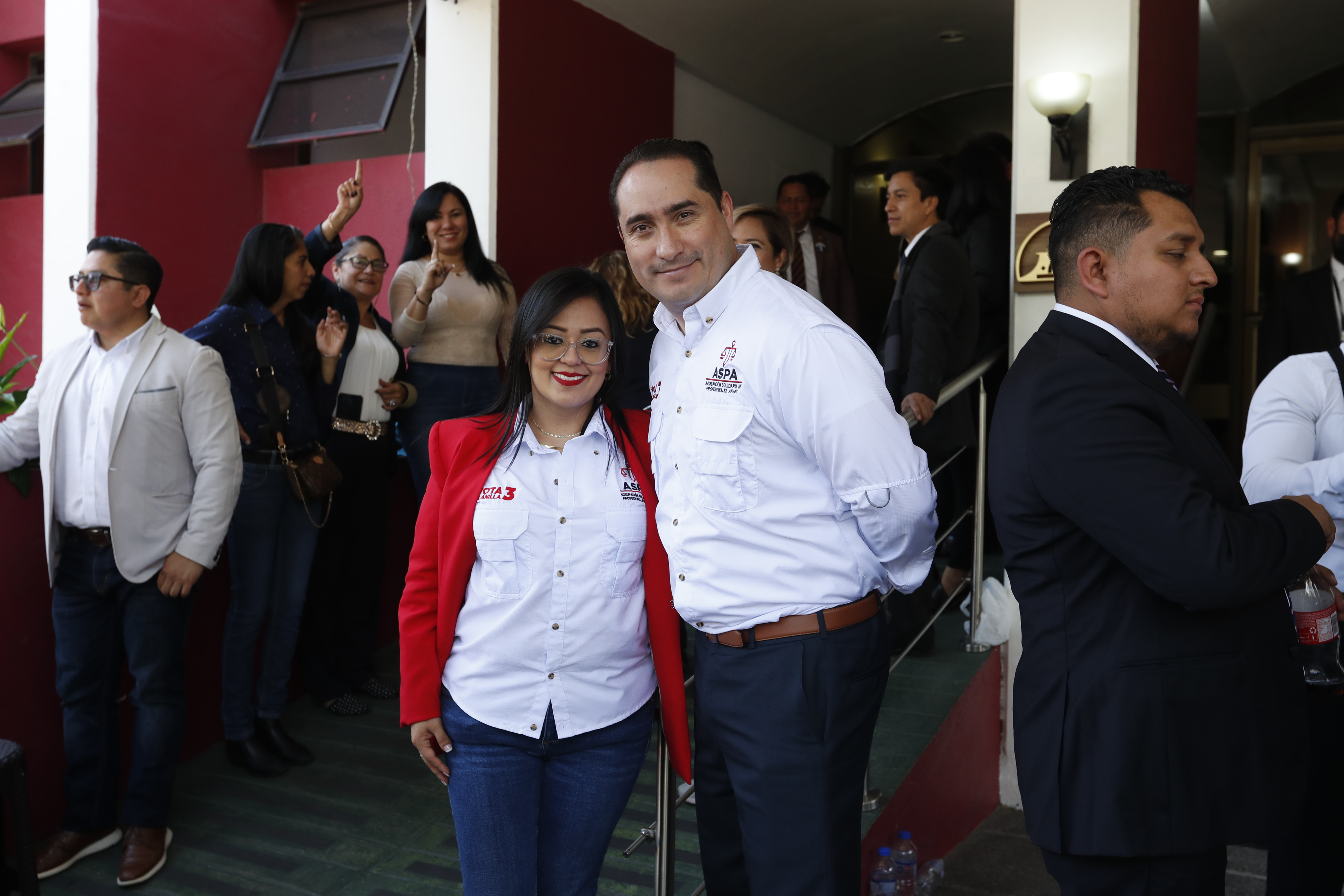 El abogado Mario Siekavizza, presidente del Cang, durante las votaciones del colegio de abogados en febrero del año pasado. Fotografía: Prensa Libre. 