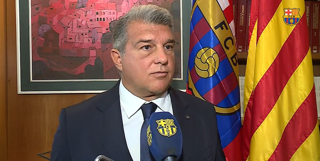 Joan Laporta, presidente del FC Barcelona. (Foto Prensa Libre: Captura video)