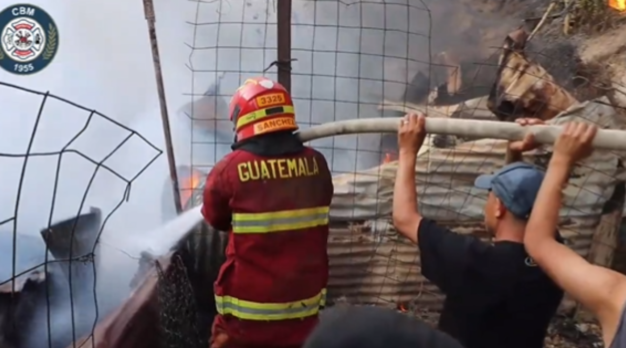 Incendio de casas en Villalobos 2