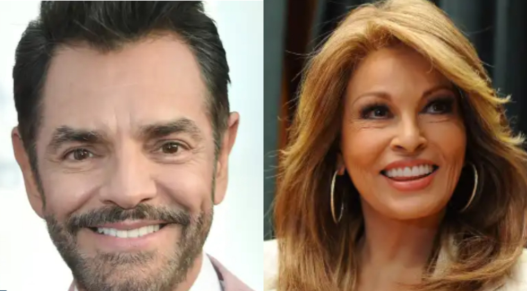 Eugenio Derbez y Raquel Welch