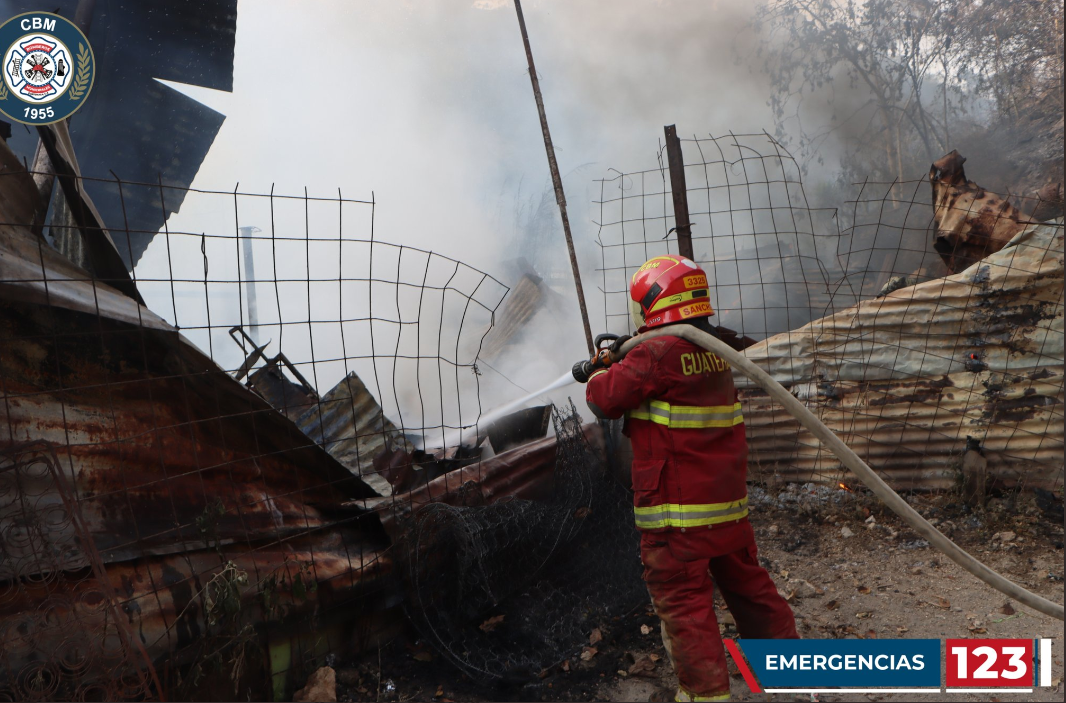 Incendio de casas en Villalobos 2