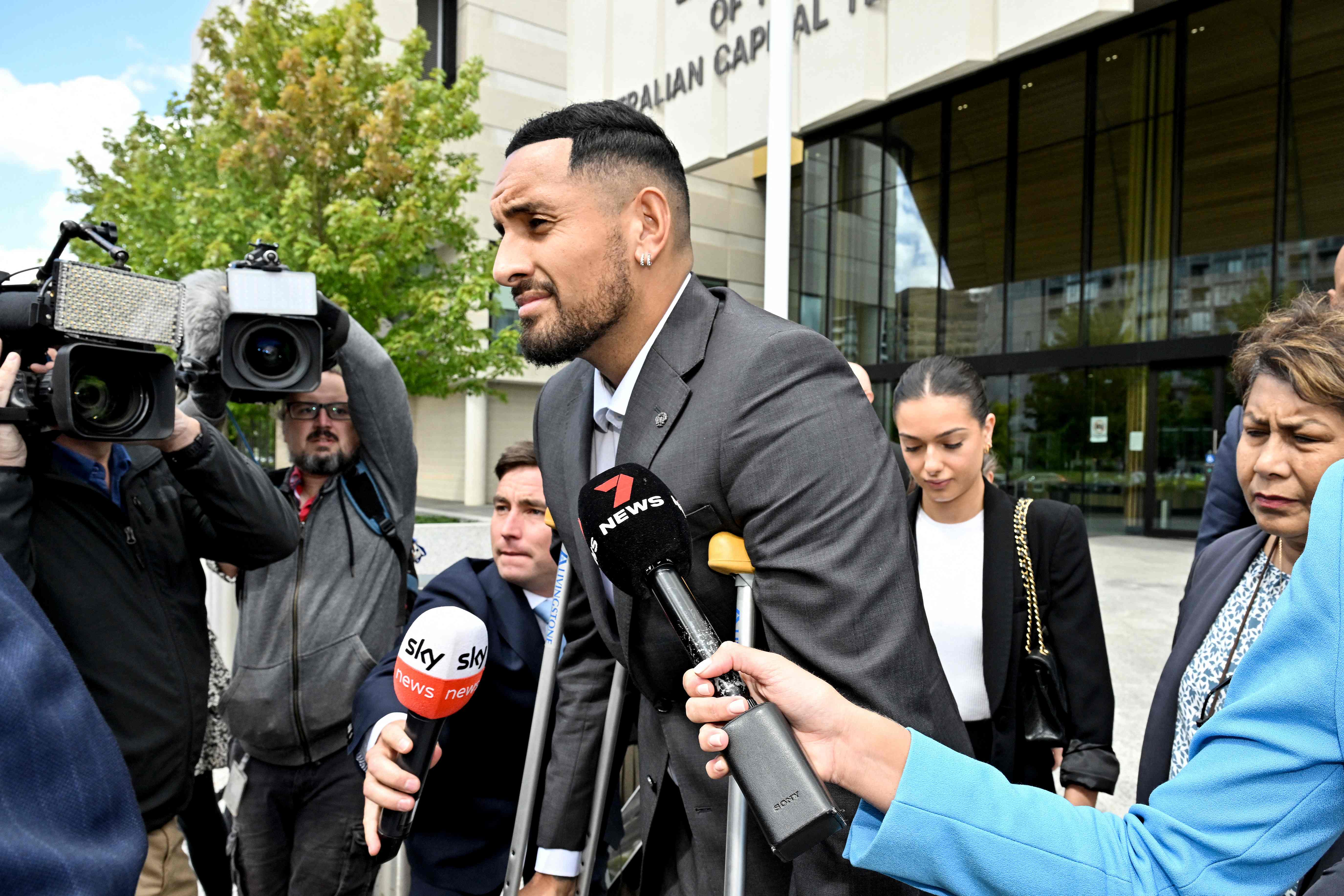 El tenista Nick Kyrgios captado este viernes. (Foto Prensa Libre: AFP)