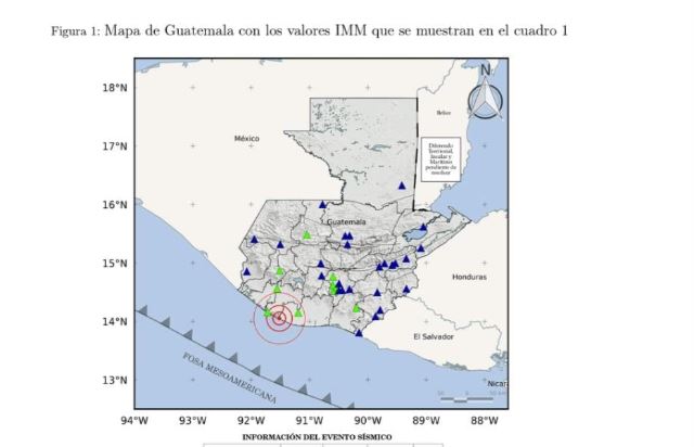 Temblor de 5.1 grados ocurrido el 2 de febrero de 2023. (Foto Prensa Libre: Insivumeh)