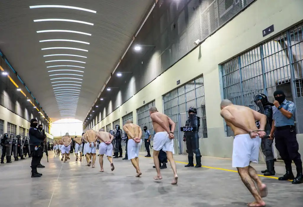 mega carcel para pandillas regimen de nayib bukele 24 de febrero de 2023 fotos afp presidencia el salvador