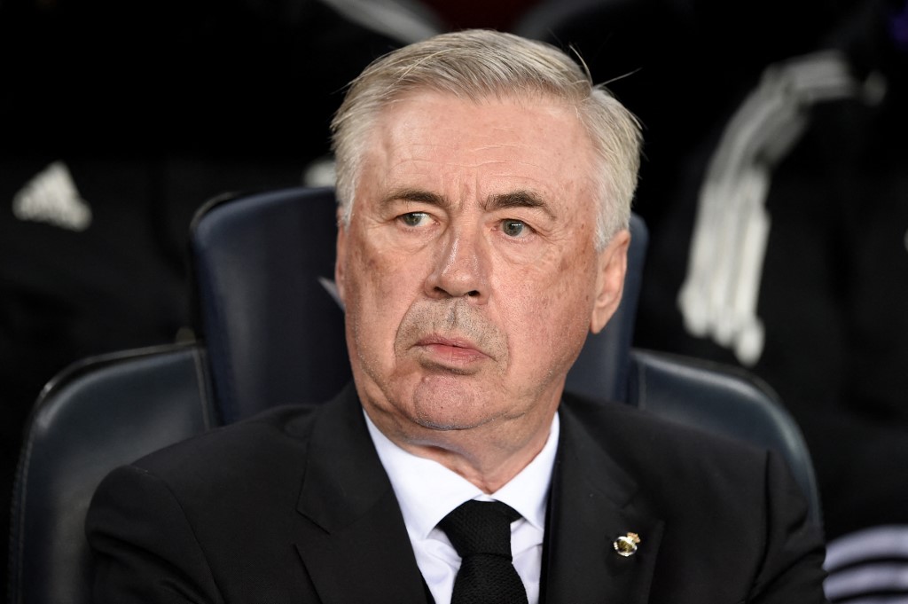 Carlo Ancelotti habló después del Clásico ante el FC Barcelona. Foto Prensa Libre (AFP)