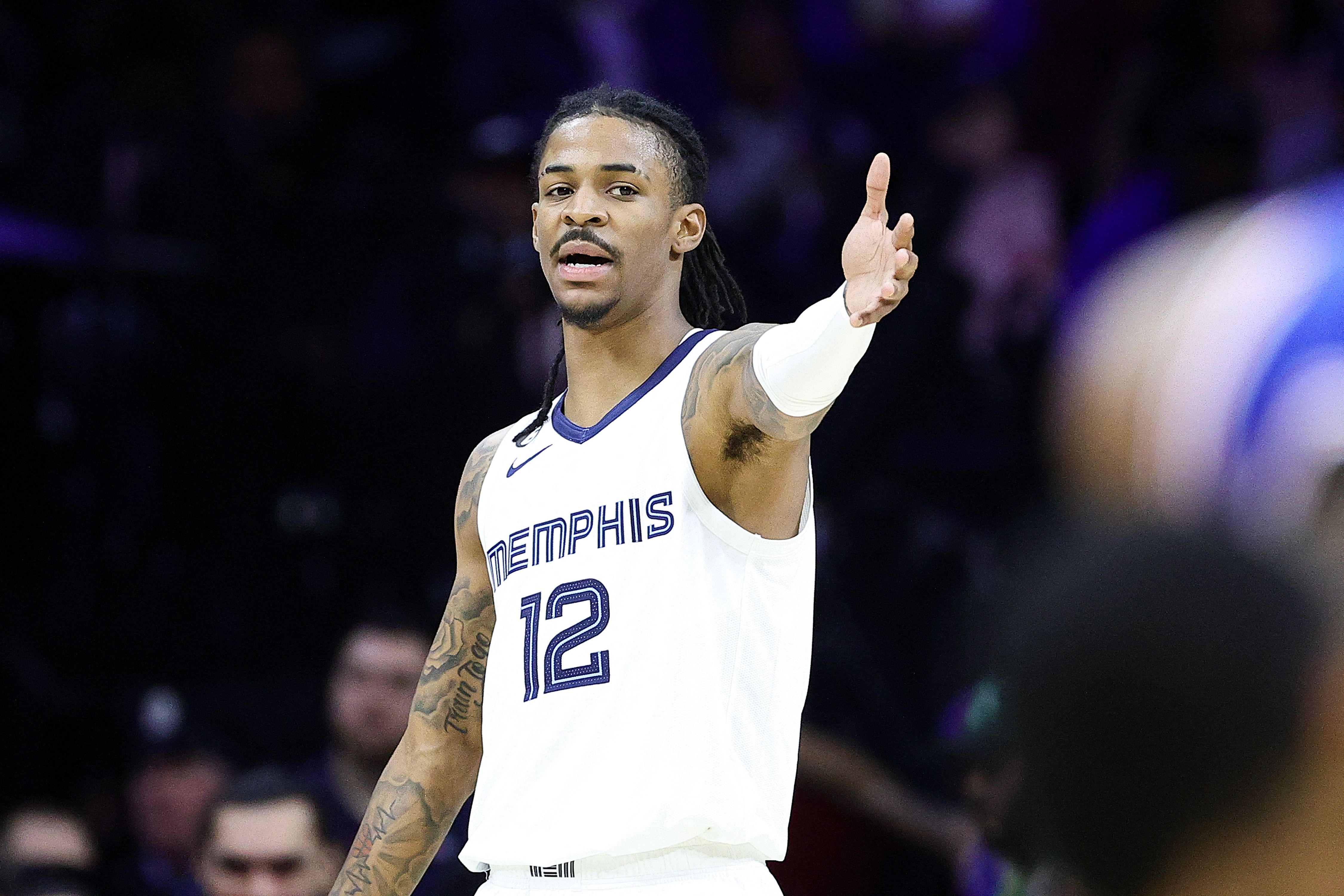 Ja Morant, jugador de los Memphis Grizzlies. (Foto Prensa Libre: AFP)