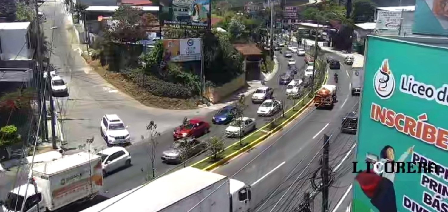 Los trabajos se efectuarán en el km 17.5 de la ruta interamericana en dirección a occidente. (Foto Prensa Libre: @EmixtraPablo)