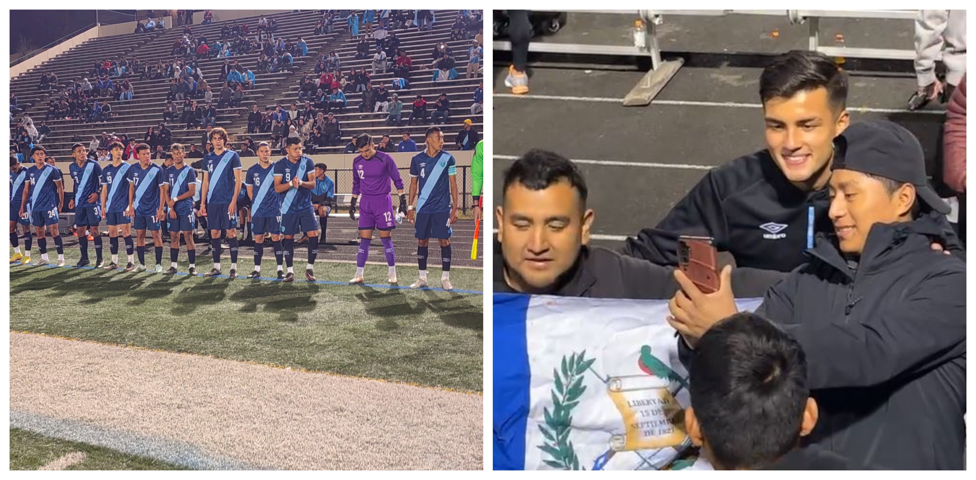 La Selección Sub 20 de Guatemala empató 1-1 frente a Rovers FC. (Foto Prensa Libre: Fedefut y captura video)